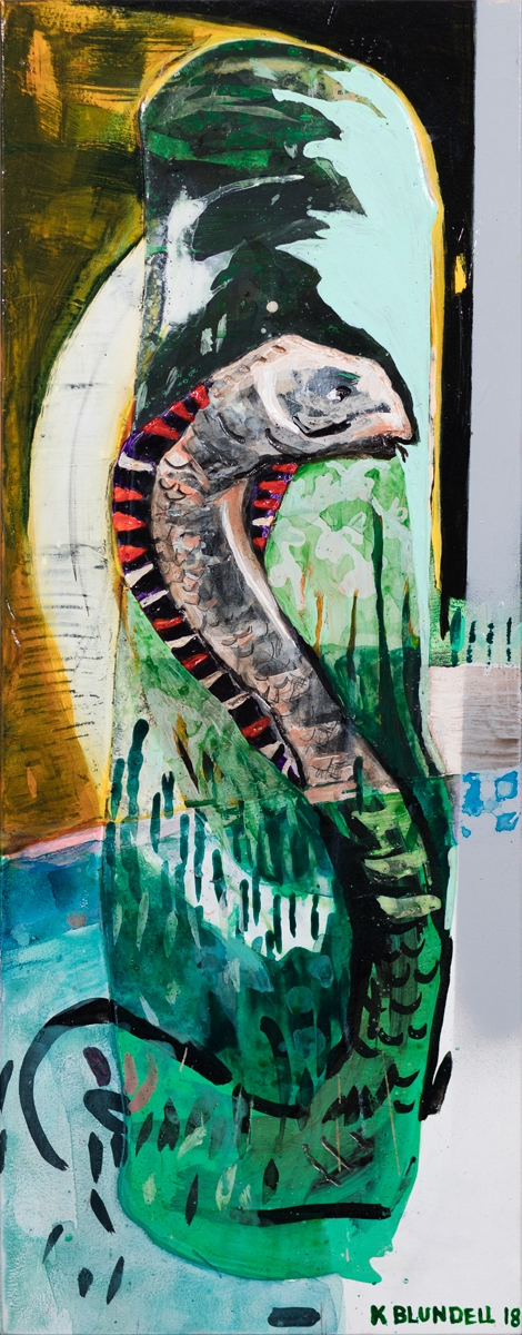 Snake in the grass (Cobra snake)